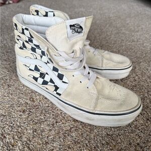 Vans Off-White High-Top Sneakers